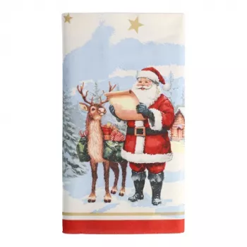 Nappe PAPSTAR Dear Santa 37224 blanche 120,0 x 180,0 cm
