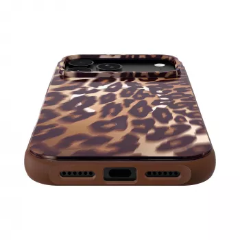 Coque Laut Huex Wave pour iPhone 18 Pro / 17 Pro, MagSafe, Mocha Leopard