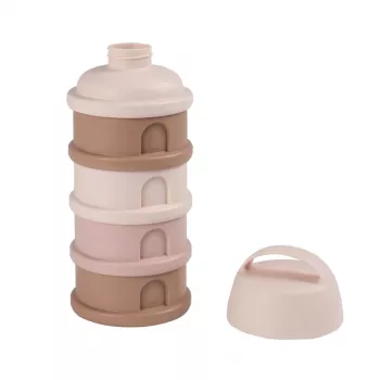 Boîte à lait en poudre BEABA, 4 compartiments, « Cotton Candy »