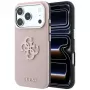 Coque Guess Grained & Big Resin Logo pour iPhone 18 Pro / 17 Pro, rose
