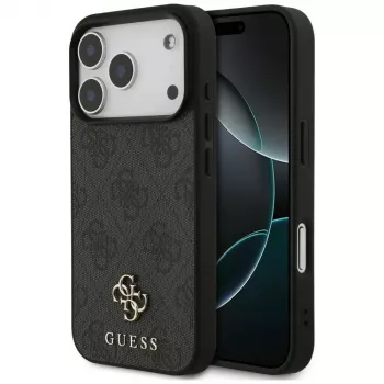 Coque MagSafe Guess 4G Small Classic Logo pour iPhone 18 Pro / 17 Pro, noire