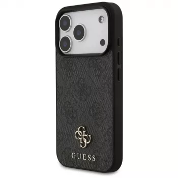 Coque MagSafe Guess 4G Small Classic Logo pour iPhone 18 Pro / 17 Pro, noire