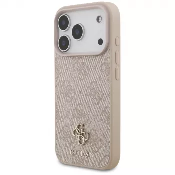 Coque MagSafe Guess 4G Small Classic Logo pour iPhone 18 Pro / 17 Pro, rose