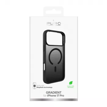 Puro Gradient coque pour iPhone 17 Pro compatible avec MagSafe (noir)
