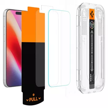 Verre trempé Spigen Glas.TR EZ Fit Pro HD AC lot de 2 iPhone 16 Pro Max / 17 Pro Max / 18 Pro Max transparent