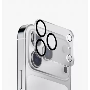 Verre de protection d'objectif de caméra UNIQ Optix Clearshield Frameguard pour iPhone 18 Pro Max, cristal transparent, avec applicateur