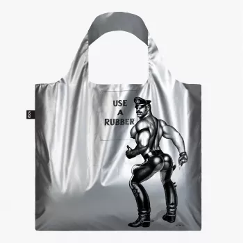 LOQI Tom of Finland – Use a Rubber – sac argenté
