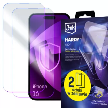 Protection d'écran 3mk Hardy ARC+ 4 couches pour Apple iPhone 16