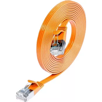 Câble patch Slim Cat6 U/FTP RJ45 Wirewin, 0,25 m, orange