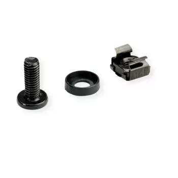 Kit de montage rack 19 inch ROLINE M6, 50 ensembles, noir