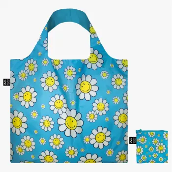 Sac LOQI Smiley – Flowers Blue