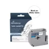 Cassette de ruban d'étiquetage MEDIARANGE compatible avec Brother M-K231BZ, 12 mm x 8 m, noir/blanc