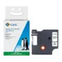 Ruban d'étiquetage en soie G&G Ninestar compatible avec Dymo D1 / 46012