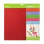Papier cartonné à paillettes Cricut Sampler 30 x 30 cm, 10 feuilles, Brights (P)