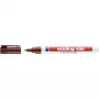 Marqueur permanent edding 400, pointe ronde 1 mm, rechargeable, brun