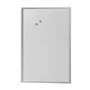 Tableau blanc magnétique herlitz 60 x 80 cm, acier laqué blanc, cadre en bois argenté