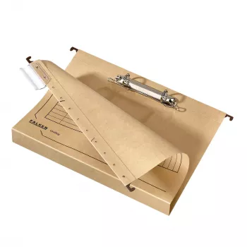 Pochettes suspendues Falken DIN A4, 4 cm, brun kraft (11288156)