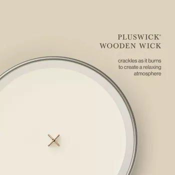 Bougie WoodWick White Teak, grande, 610 g