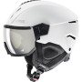 UVEX Instinct Visor casque de ski, noir/blanc, 53-55 cm (56/6/260/50)