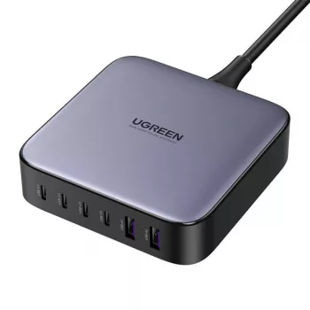 Chargeur GaN Ugreen 200 W, 4x USB-C, 2x USB-A, noir