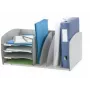 Système de classement Paperflow S, 4 compartiments, gris, polystyrène, 2 séparateurs réglables