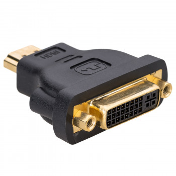 Akyga AK-AD-02 DVI-I 24+5 Female to HDMI Male Adapter, Black