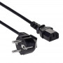 Câble d'alimentation Akyga AK-PC-01A CEE 7/7 (Schuko) vers IEC C13, CCA 3 x 0,5 mm², 1,5 m, noir
