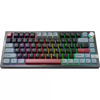 Clavier Montech MK PRO 75, disposition DE, Gateron G Pro 3.0 Brown, noir/multicolore