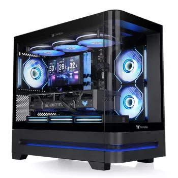 Boîtier PC mini tour Thermaltake Arcus 190 TG ARGB, noir, verre trempé