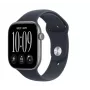 Montre connectée Apple Watch Series 12, GPS, 42 mm, boîtier en aluminium gris sidéral, bracelet Sport bleu marine, S/M