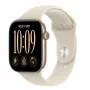 Montre connectée Apple Watch Series 12, GPS, 42 mm, boîtier en aluminium or clair, bracelet Sport sable, S/M