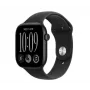 Montre connectée Apple Watch Series 12, GPS + Cellular, 46 mm, boîtier en aluminium noir, bracelet Sport noir, M/L