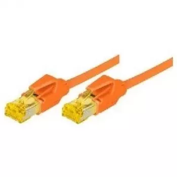 Câble patch Tecline Cat 6A S/FTP (S-STP), RJ-45 vers RJ-45, 0,5 m, orange