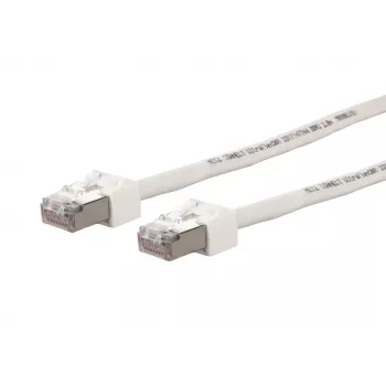 Metz Connect Ultraflex500 VoIP patch cable S/FTP Cat.6, white, 1.0 m