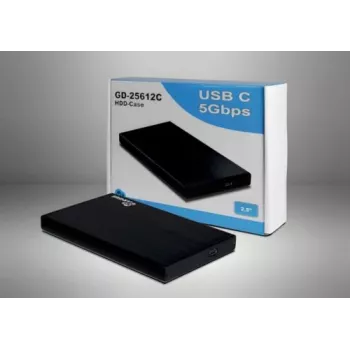 Boîtier HDD Inter-Tech Argus GD-25612C, 2,5″, USB-C
