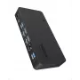 Station d'accueil pour ordinateur portable ICY BOX IB-DK2255AC 11 en 1, puce DL6950, 2x vidéo (2x DP/HDMI 4K@60 Hz), 96 W PD vers hôte, Gigabit LAN, hôte C+A 10 Gbit/s, noir