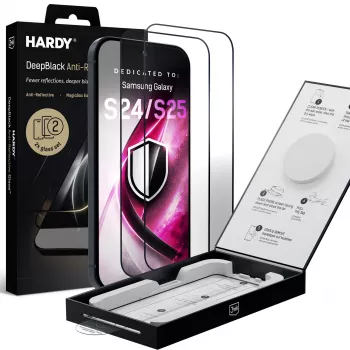 Protection d'écran 3mk DeepBlack Anti-Reflective Glass pour Samsung Galaxy S24/S25