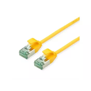 Câble patch SLIM ROLINE 21.45.3321 U/FTP Cat.6A (classe EA), jaune, 0,3 m