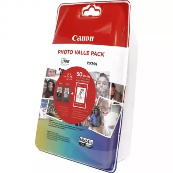 Cartouches d'encre Canon PG-540L/CL-541XL Photo Value Pack (2 pièces), noir + couleur, 5224B007