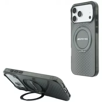 Mercedes AMG00127 AMG IML Double Layer Urban Line MagSafe case with ring stand for iPhone 18 Pro Max / 17 Pro Max, grey