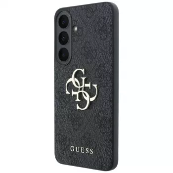 Étui MagSafe Guess GUE005819 Embossed 4G Ring Classic Logo pour Samsung Galaxy S26 FE, noir