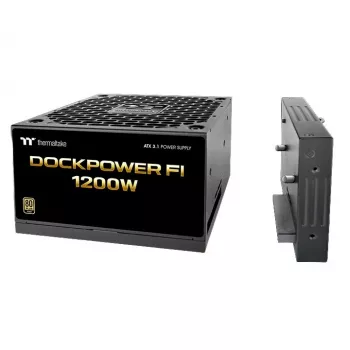 Alimentation PC Thermaltake Dockpower FI 1200W, 80 PLUS Gold, ATX 3.1, noire
