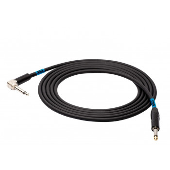 SSQ JMPJMK2 SS-1440 mono jack to mono jack (90 degree angle) cable, 2 m, black