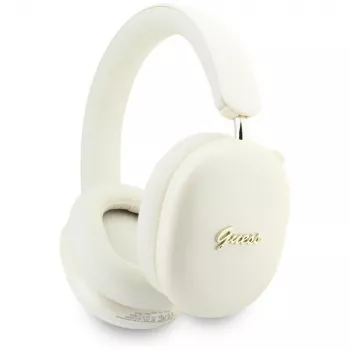 Casque Bluetooth Guess GUE005824 Metallic Effect Metal Script Logo, ENC, beige