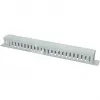 Wirewin KRP 1U 19-inch 1U cable management panel with cover, grey RAL7035