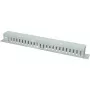 Panneau de guidage de câbles 1U 19 pouces 1HE avec couvercle Wirewin KRP, gris RAL7035