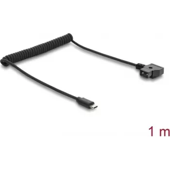 Câble spiralé Delock 67692 D-Tap vers connecteur USB Type-C™, 1 m