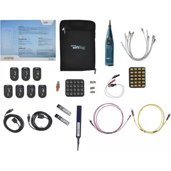 Kit d'accessoires professionnel Softing IT Psiber CableMaster PROF_ACC_KIT, ensemble câbles/adaptateurs, réseau, téléphone, 0,5 m, duplex