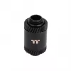 Thermaltake Pacific SF male to male 30 mm extender fitting CL-W391-CU00MK-A, matte black, DIY LCS