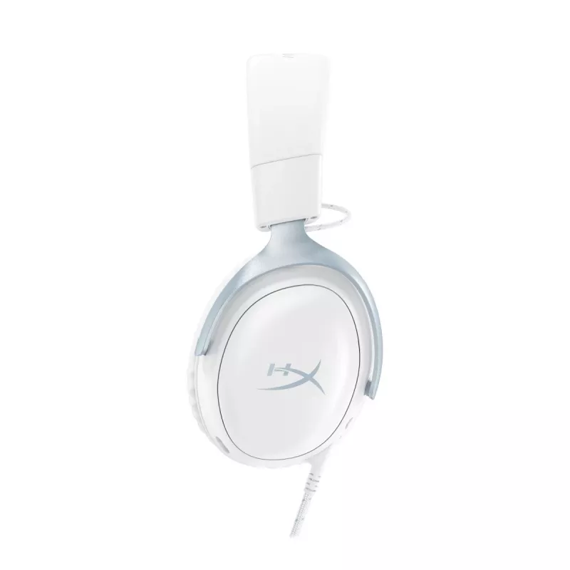 Casque gaming HyperX Cloud III, blanc-bleu, DF7F1AA